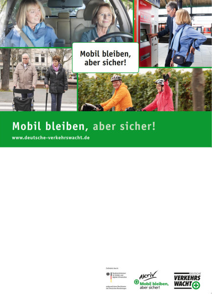 Handzettel "Mobil bleiben, aber sicher!" (A4)
