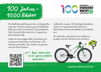 Postkarte "100 Jahre - 1000 Räder" (Wegweiser)