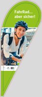 Beachflag "FahrRad...aber sicher!" (Set)