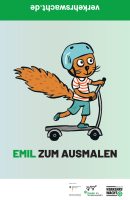 Malvorlagen "Emil Eichh&ouml;rnchen" (versch. Motive)