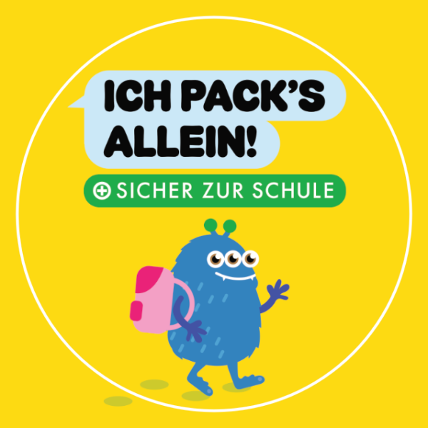 Aufkleber "Sicher zur Schule"