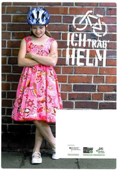 Plakat "Ich trag Helm-Mädchen" (A1)